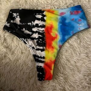 Colorful Tie-Dye Bikini Bottom